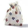 Burlap Packing Pouches Drawstring Bags ABAG-L016-A09-3