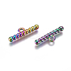 Ion Plating(IP) 304 Stainless Steel Toggle Clasps Parts STAS-F241-07-M-2
