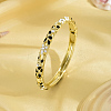 Enamel Flower Bangle with Rhinestone PF4009-2-1