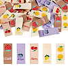 100Pcs 5 Style Silk Ribbon Computerized Embroidery Clothing Labels for Hat Scarf DIY-TA0005-33-10