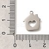 201 Stainless Steel Pendants STAS-R136-14P-3