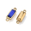 Birthstone 304 Stainless Steel Rhinestone Connector Charms STAS-L022-576G-06-2