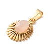 Natural Rose Quartz Pendants STAS-C120-15G-07-2