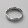 Stainless Steel Simple Plain Band Ring for Men Women RJEW-WH0015-04H-2