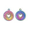 Ion Plating(IP) 304 Stainless Steel Pendants STAS-L268-013MC-2