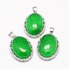 Natural Dyed & Heated Malaysia Jade Pendants G-D851-19-1