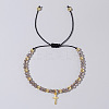 Bohemian Style Glass Braided Bead Bracelets for Women WV4296-8-1
