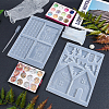 DIY 3D House Silicone Molds Kits DIY-OC0002-96-3