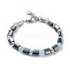 Synthetic Non-magnetic Hematite Rectangle Bracelets BJEW-Q334-05-2