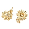 Brass Micro Pave Cubic Zirconia Pendants KK-A291-25A-G-2