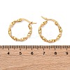 201 Stainless Steel Hoop Earrings EJEW-A054-05C-G-2