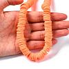 Flat Round Handmade Polymer Clay Beads CLAY-R067-12mm-11-7