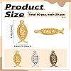 60Pcs 3 Colors Tibetan Style Alloy Pendants FIND-LP0003-55-2