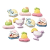 Summer Theme Opaque Resin Cabochons CRES-I046-03-2