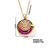 Vintage Sparkling Rhinestone Sun Pendant Necklaces PV3206-9-1