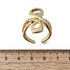 Brass Micro Pave Clear Cubic Zirconia Open Cuff Rings RJEW-F179-02G-3