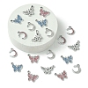 20Pcs 5 Styles Platinum Alloy Crystal Rhinestone Pendants ALRI-YW0001-22-1