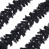 5 Yards Polyester Chiffon Leaf Lace Ribbon DIY-GA0007-32B-1