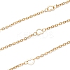 Ion Plating(IP) 304 Stainless Steel Heart Link Cable Chains STAS-P254-16G-1