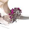 Hollow Leaf Alloy Rhinestone Brooch PW-WGF959B-03-1