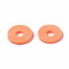 Flat Round Handmade Polymer Clay Beads CLAY-R067-10mm-11-6