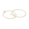 Ion Plating(IP) 316 Surgical Stainless Steel Hoop Earrings Findings X-STAS-D183-02G-02-2