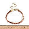 Twisted Nylon Cord Bracelets for Women BJEW-V007-01G-05-3