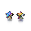 Rack Plating Rainbow Color Alloy Beads PALLOY-S180-338-2