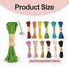 12 Rolls 12 Colors Twisted Straw Paper Cords OCOR-TA0002-96-4