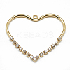 Brass Cubic Zirconia Pendants KK-T032-024G-1