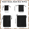 40Pcs 4 Style Rectangle Velvet Pouches TP-CN0001-02-2