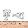 304 Stainless Steel Lobster with Heart Pendants STAS-T067-26P-3