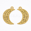 Spray Painted Alloy Filigree Pendants X-PALLOY-T056-97C-2