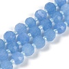 Natural Dyed White Jade Beads Strands G-H057-A22-12-1