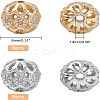 12Pcs 2 Colors Rack Plating Brass Micro Pave Clear Cubic Zirconia Beads ZIRC-NB0001-84-5