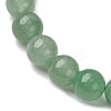 Dyed Natural Green Aventurine Beads Stretch Bracelets LS-X-BJEW-Q305-7