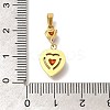 Ion Plating(IP) 304 Stainless Steel Micro Pave Cubic Zirconia Pendants STAS-H228-03G-01-3