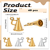 40Pcs 2 Colors Tibetan Style Alloy Pendants FIND-LP0006-73-2