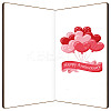 Bamboo Greeting Card & Paper Envelope with Bowknot AJEW-WH0202-008-2