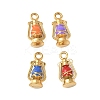 304 Stainless Steel Enamel Pendants STAS-I346-47G-1