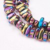 Electroplated Non-magnetic Synthetic Hematite Beads Strands G-P367-G03-1