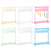 6 Sets 6 Styles Acrylic Earring Display Stands EDIS-PH0001-71-1