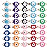 40Pcs 10 Colors PVD Vacuum Plating 304 Stainless Steel Enamel Links/Connectors STAS-SZ0001-50-1
