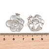 Brass Micro Pave Cubic Zirconia Stud Earring Findings CU-CBAA5EE-04P-02-3