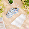 1Pc Flower Printed PU Leather Portable Slim Sunglasses Pouch AJEW-CN0003-25A-3
