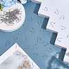 100Pcs 316 Surgical Stainless Steel Earring Hooks STAS-LP0001-58-3