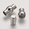 Brass Magnetic Clasps with Glue-in Ends LS-KK-G230-6mm-P-NF-2