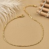 Brass Link Chain Bracelets for Women BJEW-G735-06G-1