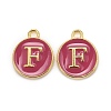 Golden Plated Alloy Enamel Charms LS-ENAM-S118-08F-1