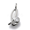 Brass Micro Pave Cubic Zirconia Pendants KK-B132-12P-L-1